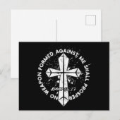 Keine gegen mich geschaffene Waffe wird dem Glaube Postkarte (Vorne/Hinten)