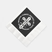 Keine gegen mich geschaffene Waffe wird dem Glaube Serviette (Ecke)