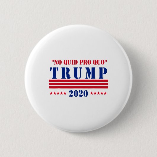 Keine Gegenleistung Trump Button (Vorderseite)