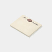 Keine Gehirnnachrichten Post-it Klebezettel (angewinkelt)