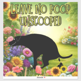 Keine Gekackt Vinyl-Aufkleber mit individueller Au Aufkleber