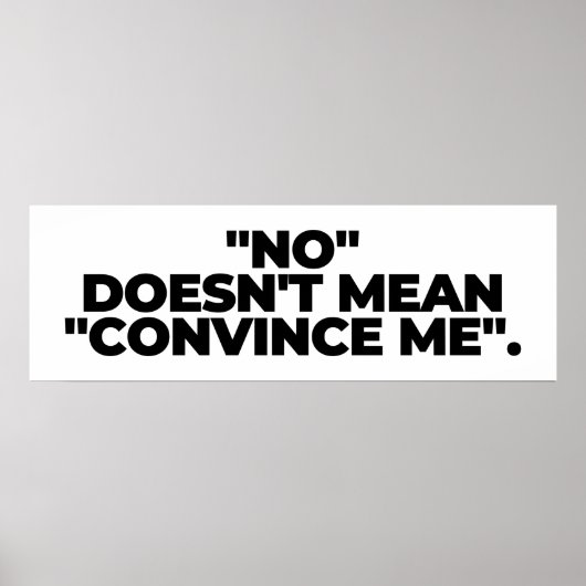 Keine Gemeine Überzeugung - keine Bedeutung Poster (Vorne)