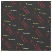 Keine Gerechtigkeit kein Frieden Stoff (Nahaufnahme)