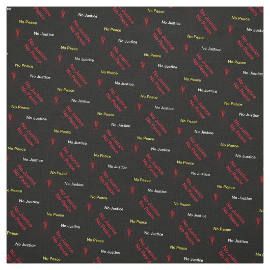 Keine Gerechtigkeit kein Frieden Stoff (Muster)