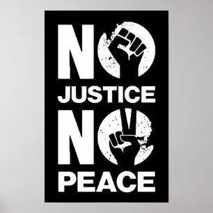 Keine Gerechtigkeit Keine Frieden Poster