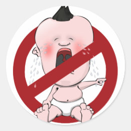 KEINE GESCHÄFTE - KEINE SCHNITTEN RUNDER AUFKLEBER