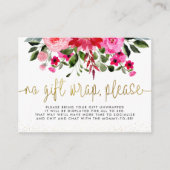 Keine Geschenkwrap Bitte Aufsteckkarte Begleitkarte (Vorderseite)