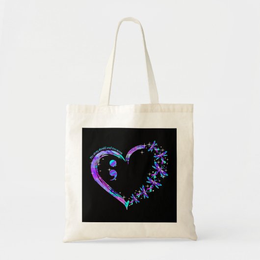 Keine Geschichte sollte bald aufhören Suizidpräven Tragetasche (Vorne)