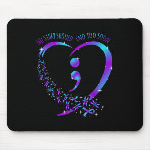 Keine Geschichte sollte glückliche Selbstmordbewus Mousepad