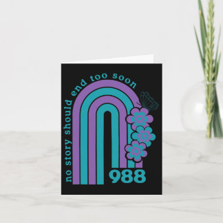 Keine Geschichte sollte zu bald Selbstmordbewussts Karte