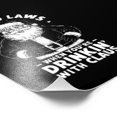 Keine Gesetze beim Trinken mit Claus Christ Fotodruck (Ecke)