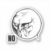 Keine Gesichtshemme Aufkleber (Vorderseite)