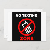 Keine Gesimst Zone Postkarte (Vorne/Hinten)