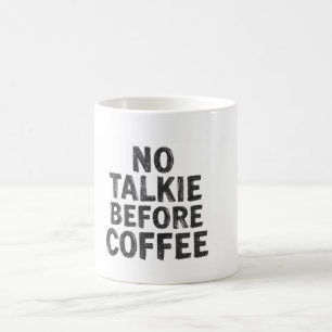 Keine Gespräche vor dem Kaffeebecher Kaffeetasse