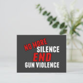 Keine Gewalt mehr zum Schweigen Postkarte (Stehend Vorderseite)