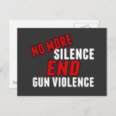 Keine Gewalt mehr zum Schweigen Postkarte (Vorne/Hinten)