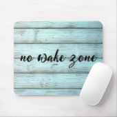 Keine Geweckt Zone auf rustikalem Holz Mousepad (Mit Mouse)