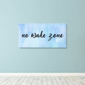 Keine Geweckt Zone auf Wasserfarbe Abstrakt Leinwanddruck (Insitu (Holzboden))