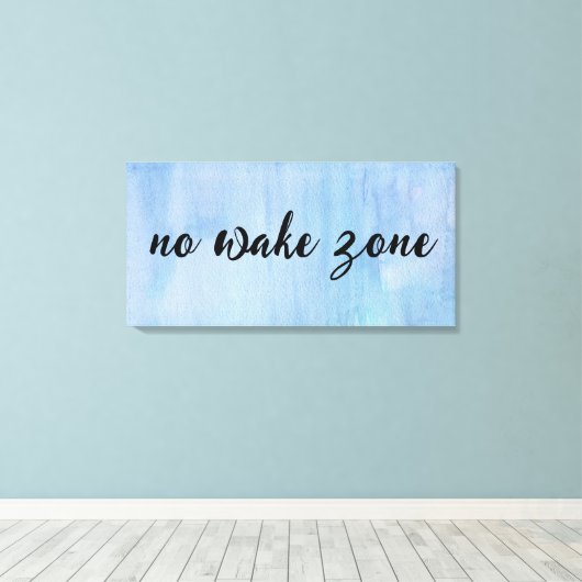 Keine Geweckt Zone auf Wasserfarbe Abstrakt Leinwanddruck (Insitu (Holzboden))