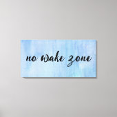 Keine Geweckt Zone auf Wasserfarbe Abstrakt Leinwanddruck (Vorderseite)