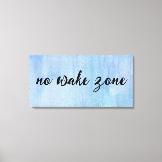 Keine Geweckt Zone auf Wasserfarbe Abstrakt Leinwanddruck (Vorderseite)