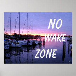 Keine Geweckt Zone Marina Sunset Poster