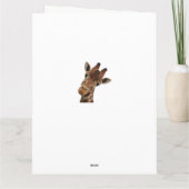 Keine Giraffe Karte (Rückseite)