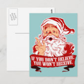 Keine Gläubigen Postkarte (Vorne/Hinten)