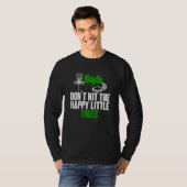 Keine glückliche kleine Tree Funny Disk Golf T-Shirt (Vorne ganz)