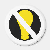 keine Glühbirnen Magnet (Vorne)