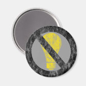 keine Glühbirnen Magnet (Vorderseite/Rückseite)