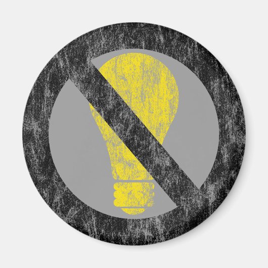 keine Glühbirnen Magnet (Vorne)