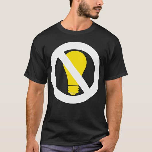keine Glühbirnen T-Shirt (Vorderseite)