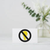 keine Glühbirnen Visitenkarte (Stehend Vorderseite)