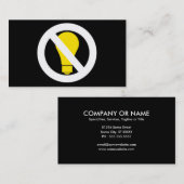 keine Glühbirnen Visitenkarte (Vorne/Hinten)