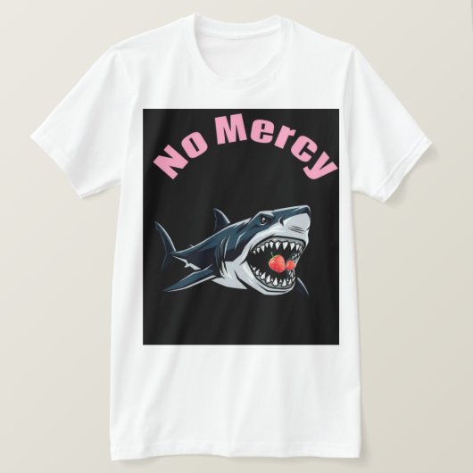 Keine Gnade Erdbeeren Hai T-Shirt (Design vorne)