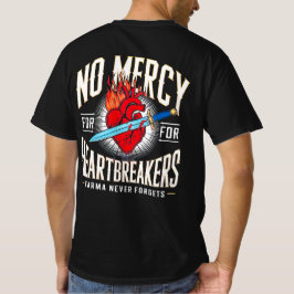 Keine Gnade für Herzbrecher - kühne Vintage Tattoo T-Shirt