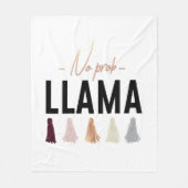 Keine Goldquasten Prob Lama-| Fleecedecke (Vorderseite)