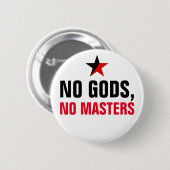 Keine Götter, keine Meister Button (Vorne & Hinten)