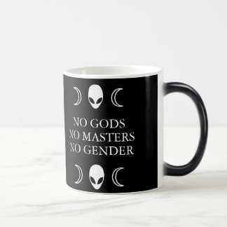 KEINE GÖTTER KEINE MEISTER KEINE GESCHLECHTS-Tasse Verwandlungstasse