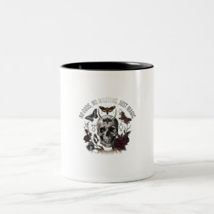 Keine Götter, Keine Meister, Nur Magie Totenkopf T Zweifarbige Tasse