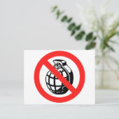 Keine Granaten Postkarte (Stehend Vorderseite)