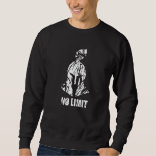 Keine Grenze Spartanischer Helm  Rückseitenaufdruc Sweatshirt