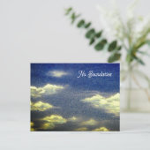 Keine Grenzen Blue Skies Postkarte (Stehend Vorderseite)