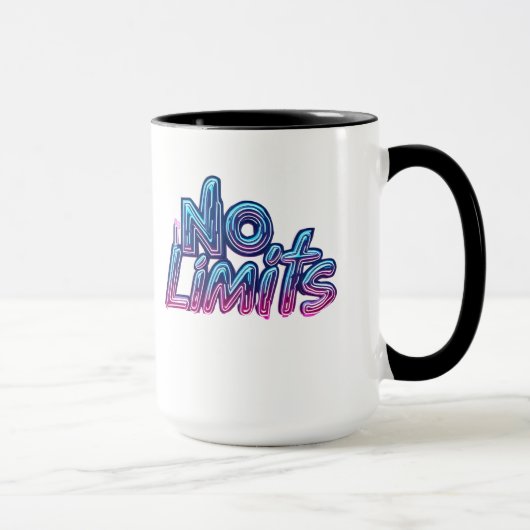 Keine Grenzen | Digitales Design für Cyberpunk-Str Tasse (Rechts)