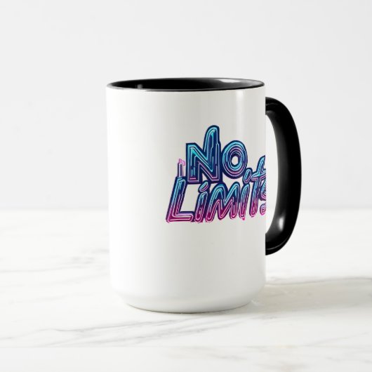 Keine Grenzen | Digitales Design für Cyberpunk-Str Tasse (VorderseiteRechts)
