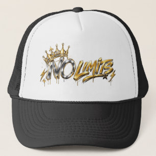 Keine Grenzen Goldene Krone Luxusdesign Truckerkappe