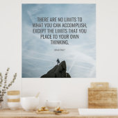 Keine Grenzen Inspiration Erfolgspender/Wanddekor Poster (Küche)