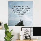 Keine Grenzen Inspiration Erfolgspender/Wanddekor Poster (Heimbüro)