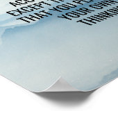 Keine Grenzen Inspirationsquelle und Wanddekoratio Poster (Ecke)